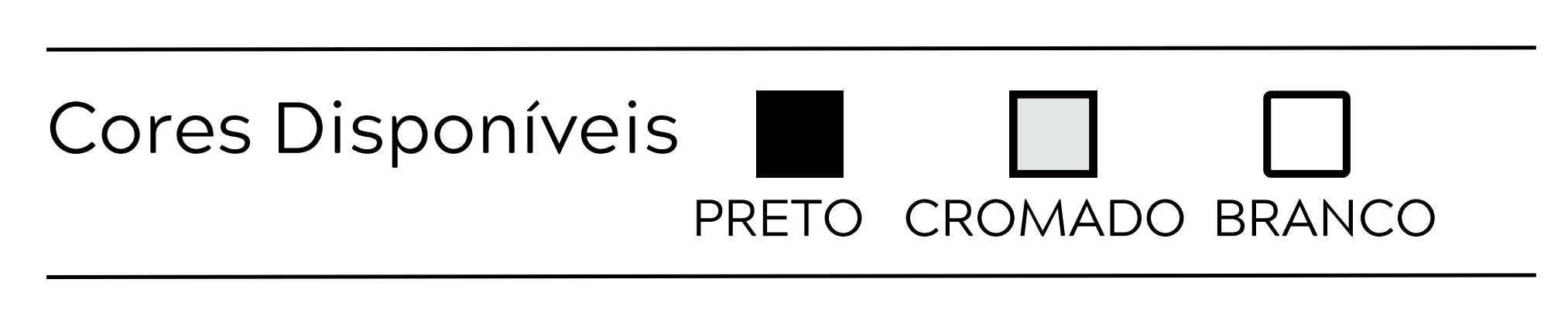 Cores disponíveis das fechaduras MM